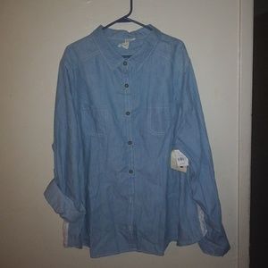 Demin button up shirt